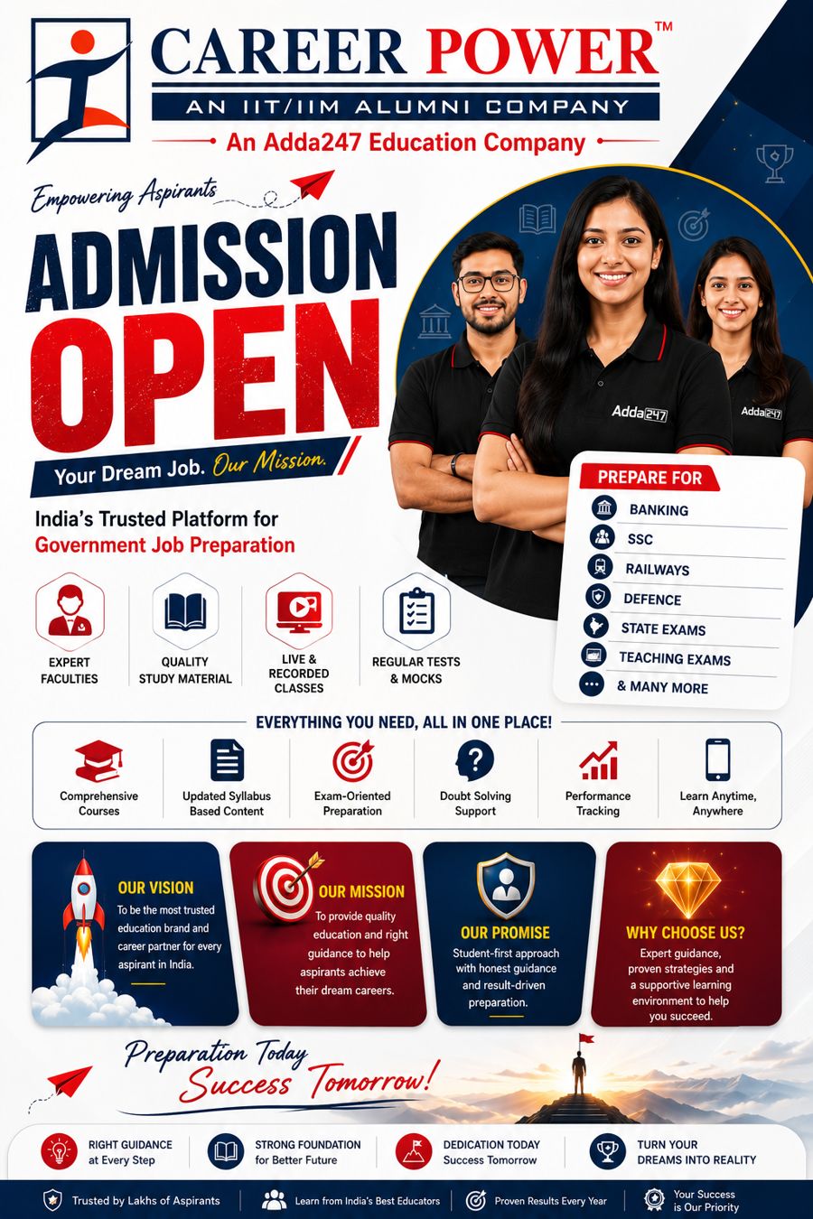 Career Power Adda247 Mumbai Admission Open 2026 | Banking SSC Railway Coaching