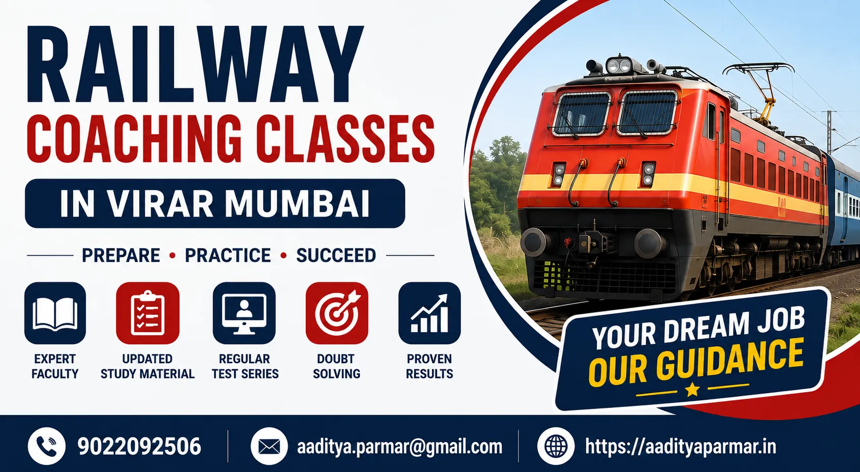 Railway Coaching Classes in Virar Mumbai | RRB Coaching