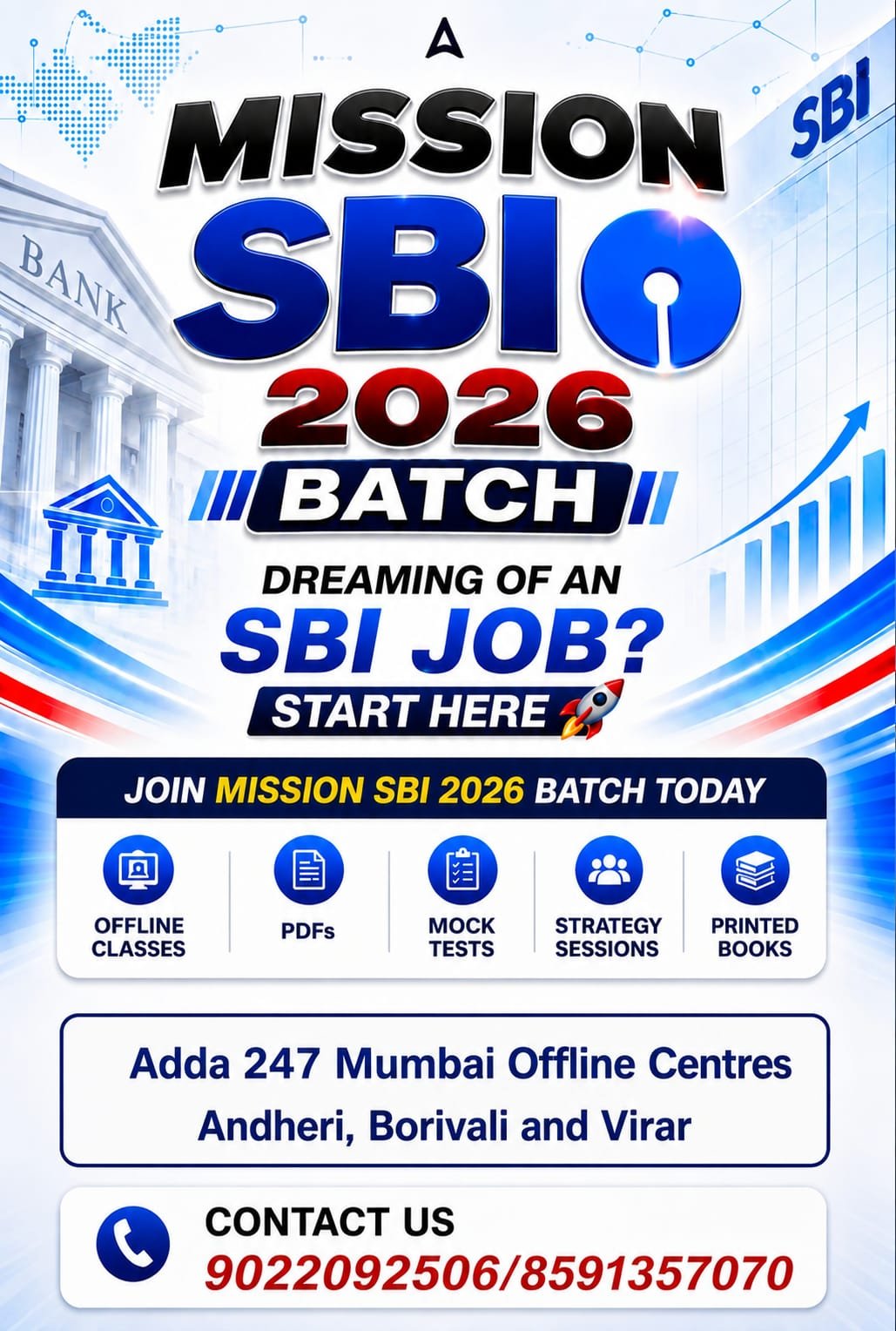 Mission SBI 2026 Batch | SBI Coaching in Mumbai | Adda247 Offline Classes